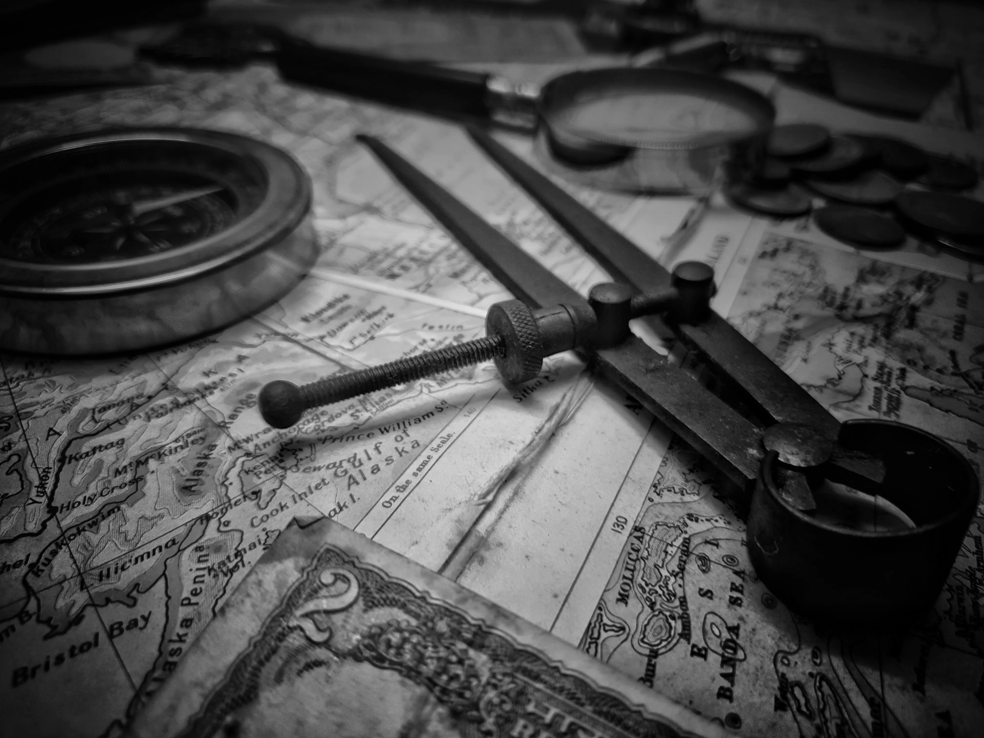 One Hundred Ways to North workshop artwork in black and white