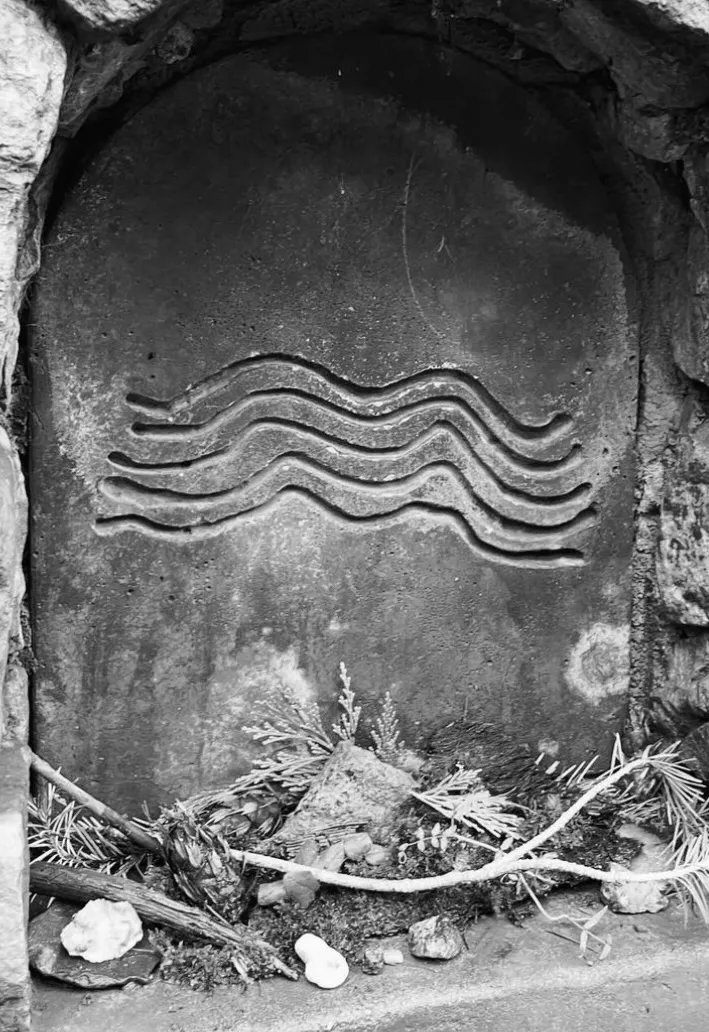 Map with No Names workshop artwork in black and white